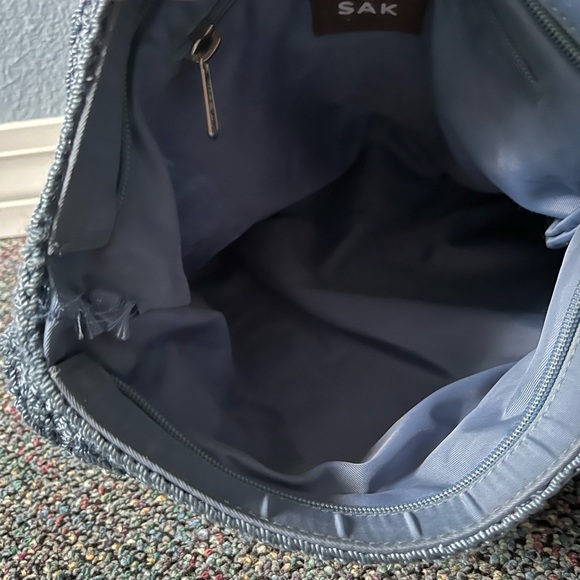 The SAK crochet bag with leather strap - Picture 7 of 12